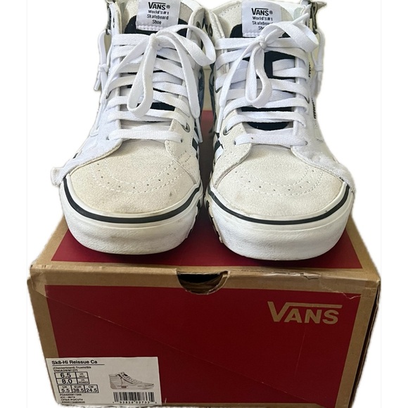 Size 8: VANS Sk8-Hi Reissue Checkerboard - Picture 3 of 8